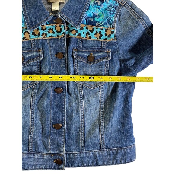 LOFT Outlet Blue Denim Jean Jacket Women’s Small Custom Design Excellent - Picture 6 of 10